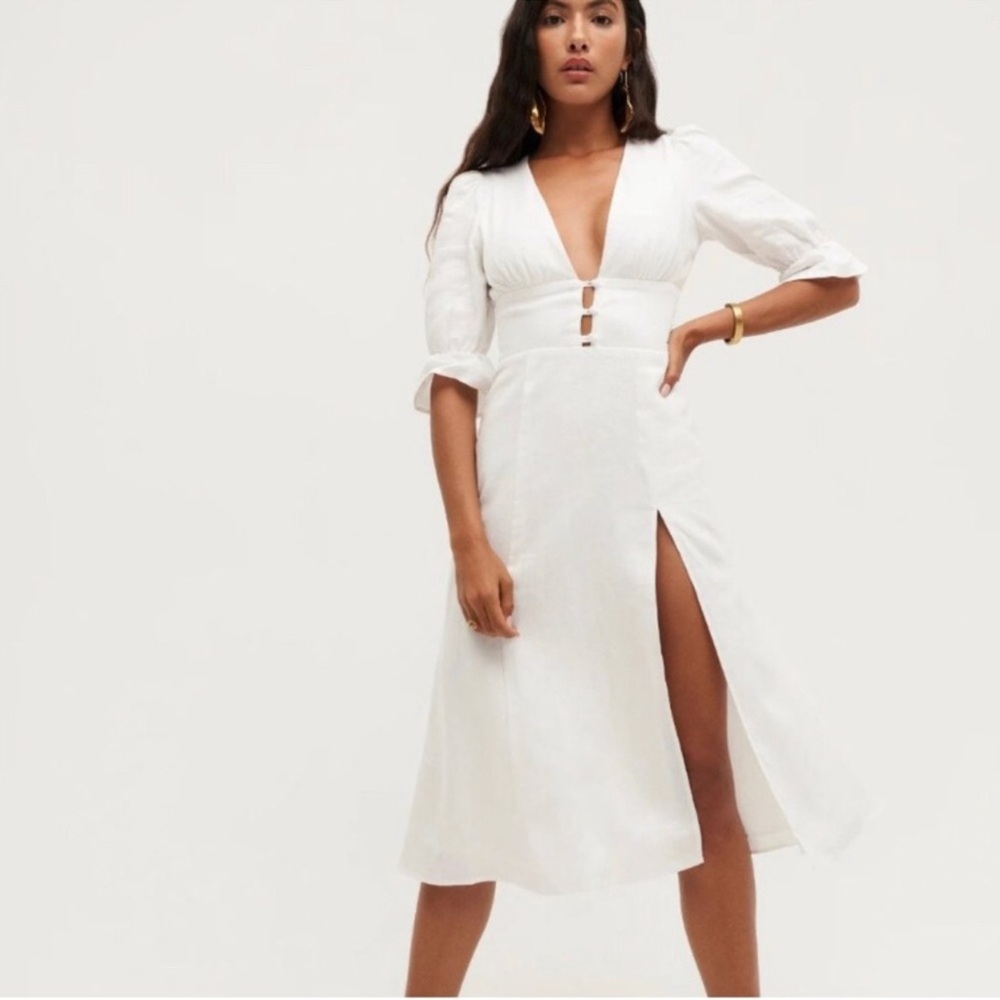 Reformation Maribel Linen Dress